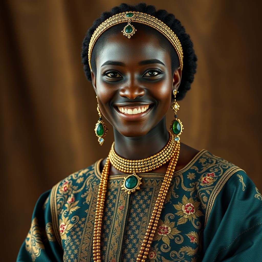 Ancient Beauty with Modern Charm in Photorealistic Style