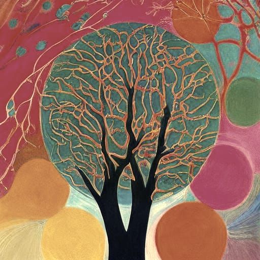 Tree of Life in Soft Pastel Colors