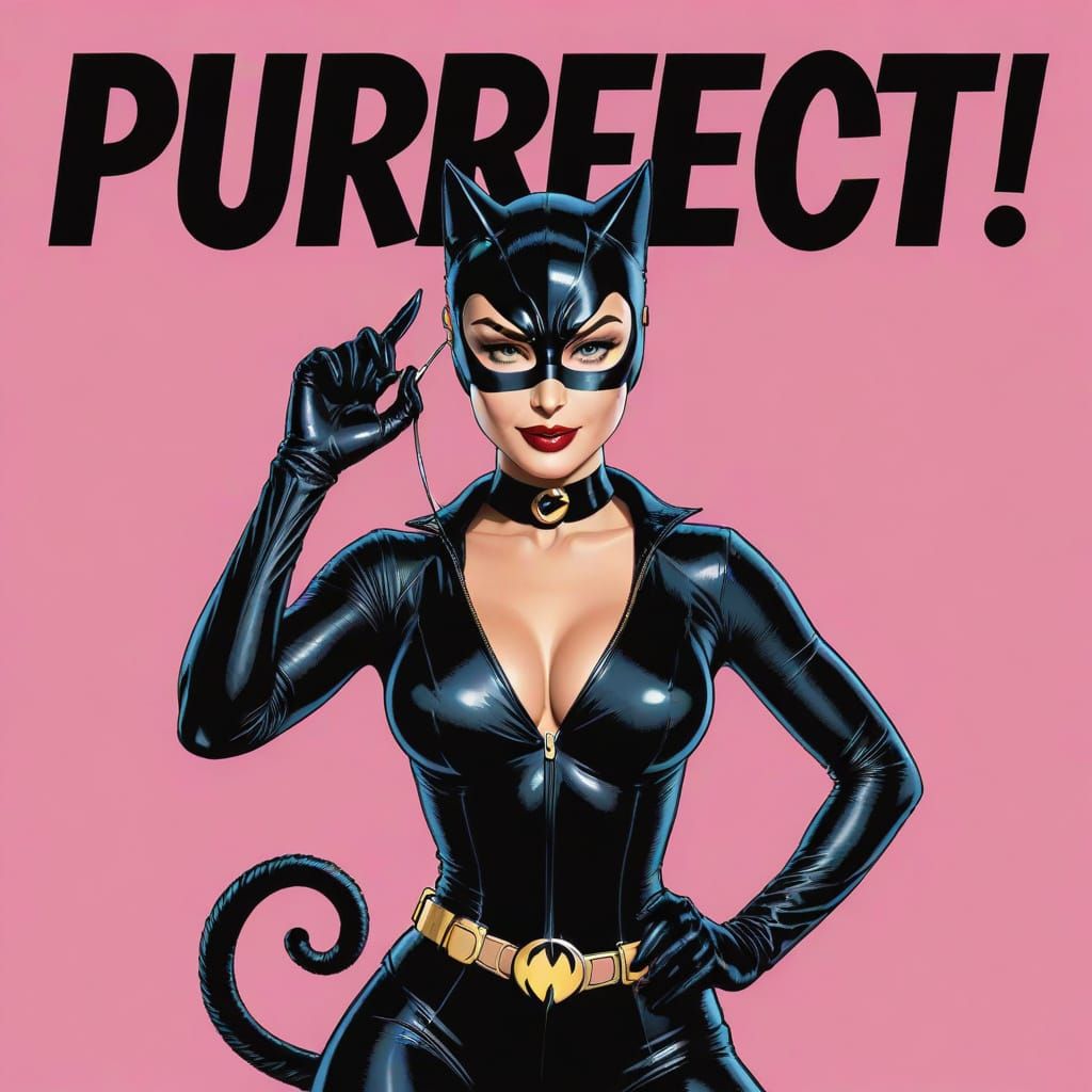 Catwoman in Bold Font