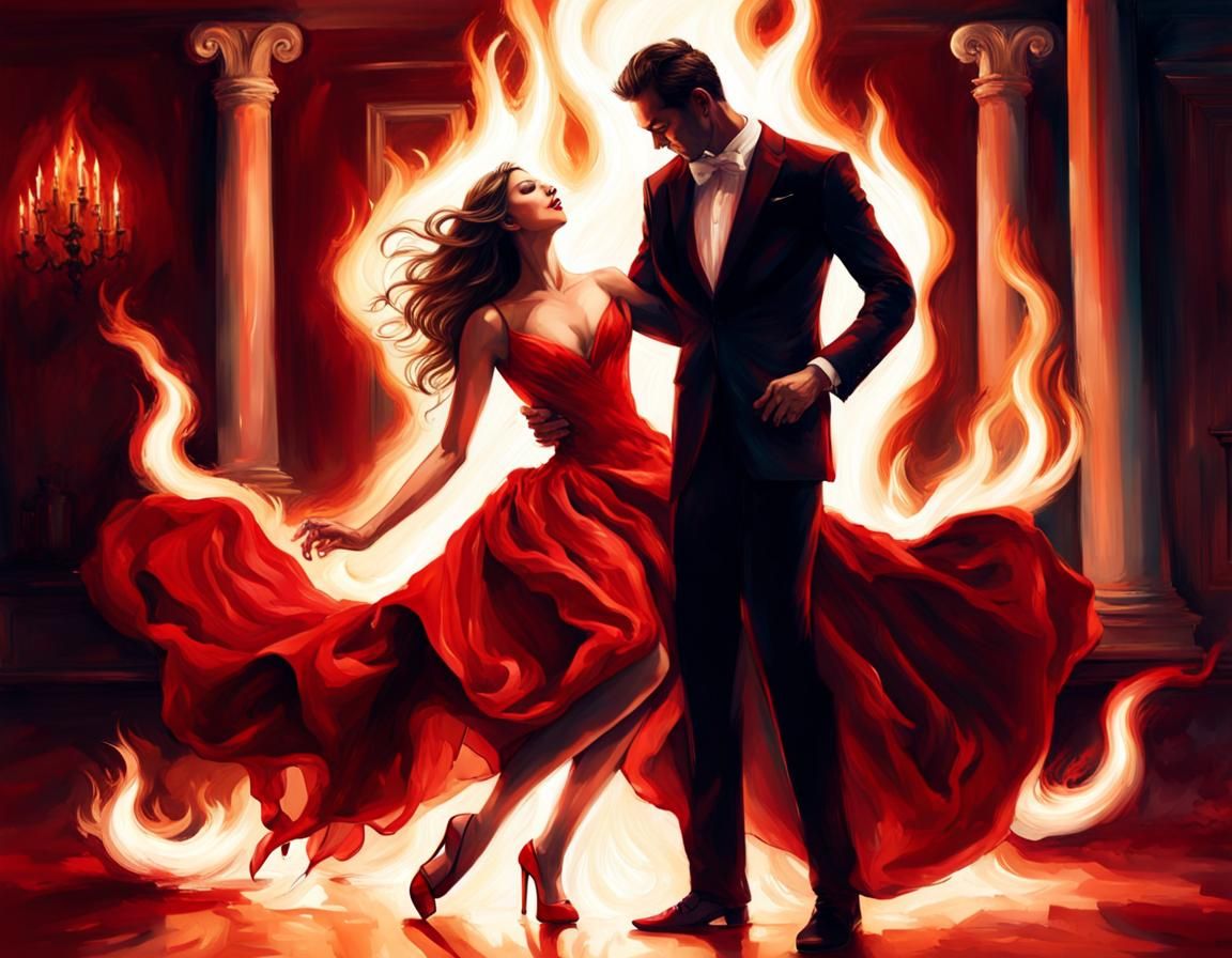 Fiery Dance with the Devil in Octane Render