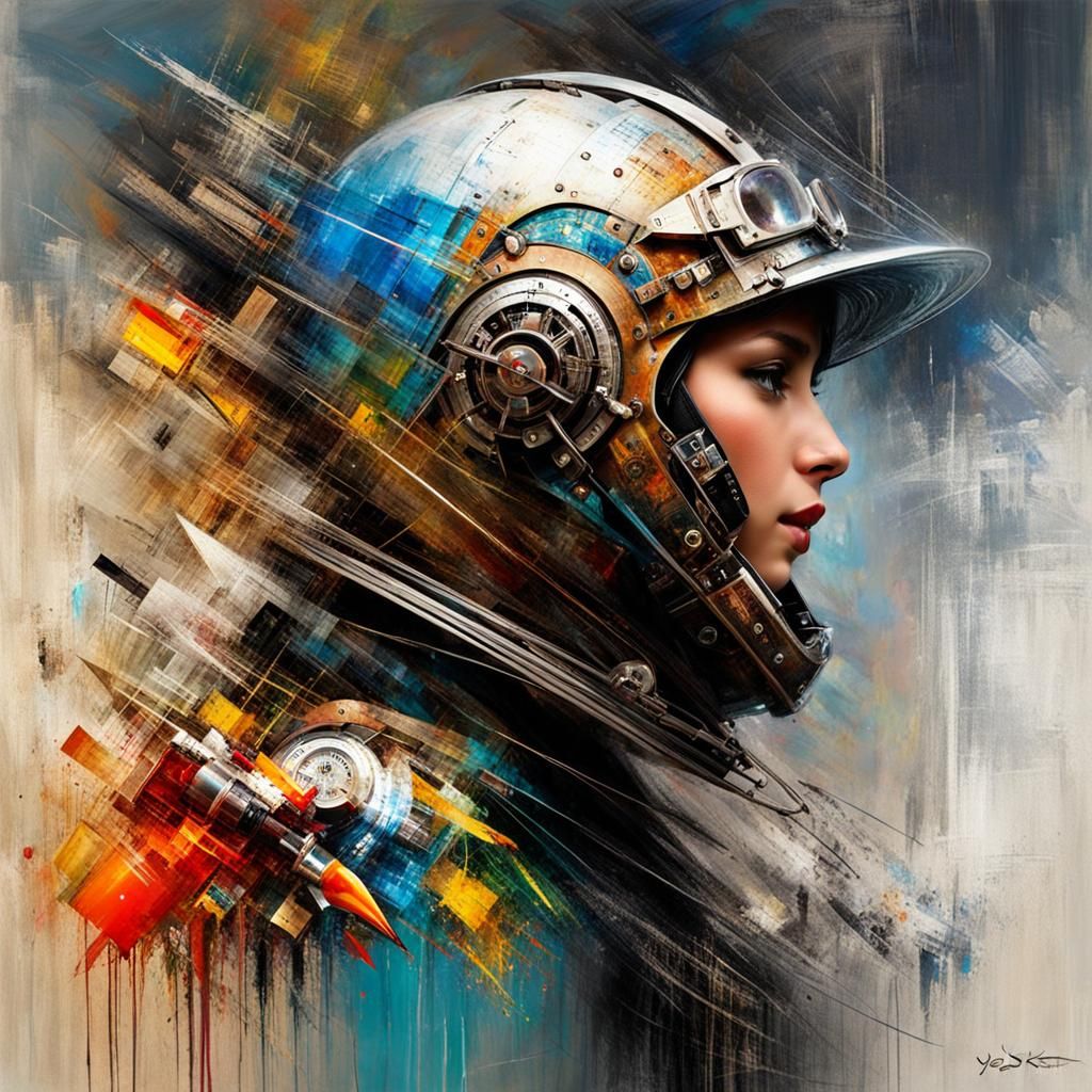 Ethereal Portrait in Early 20th Century Style