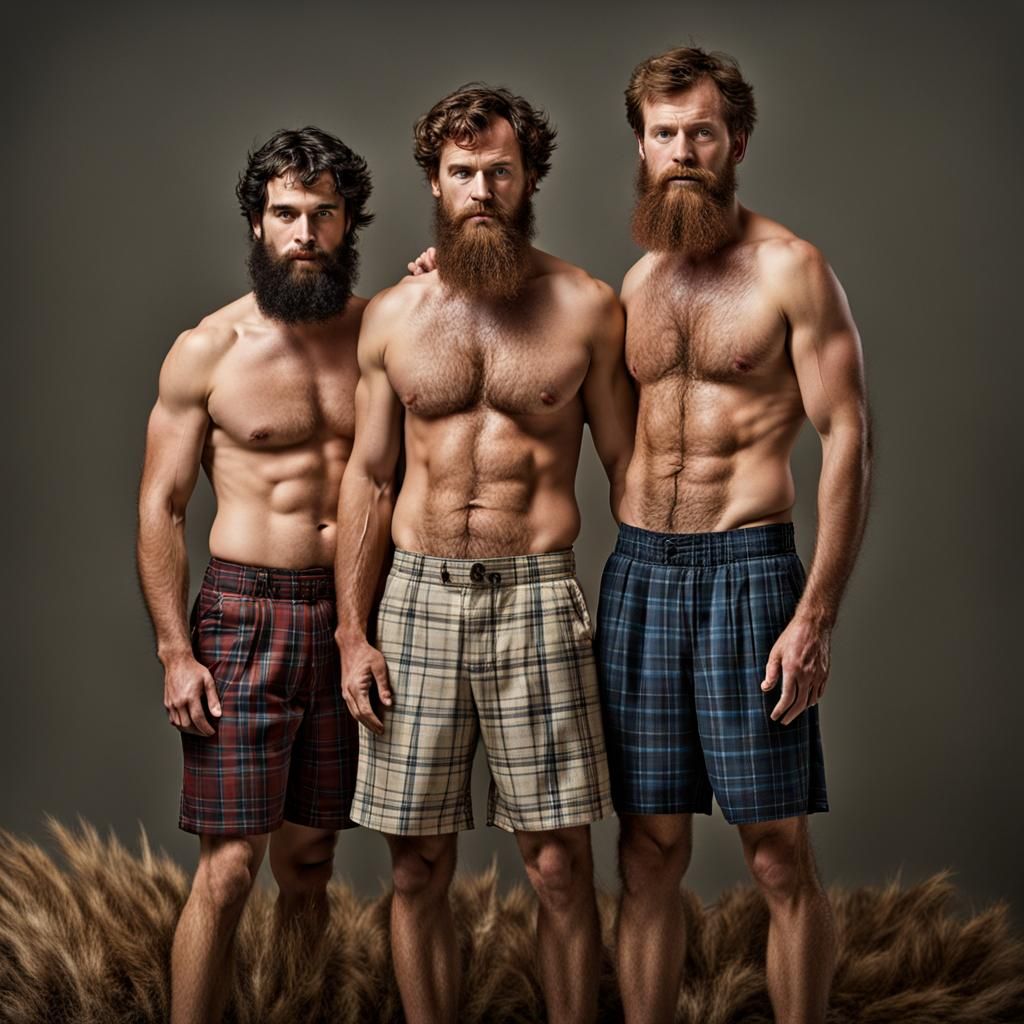 Brothers Portrait with Studio Lighting and Sharp Focus