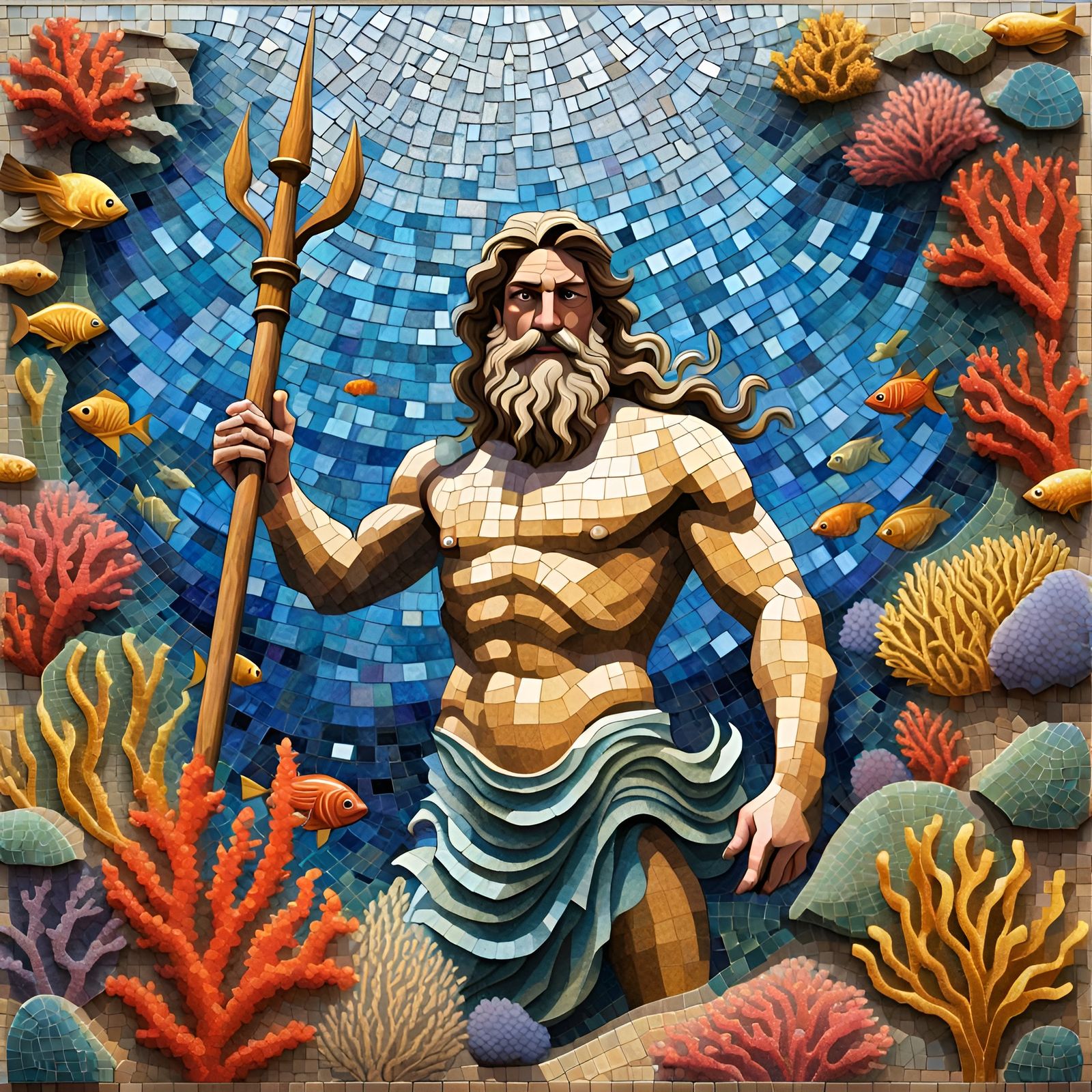 Mighty God Poseidon, Ruler of the Oceans