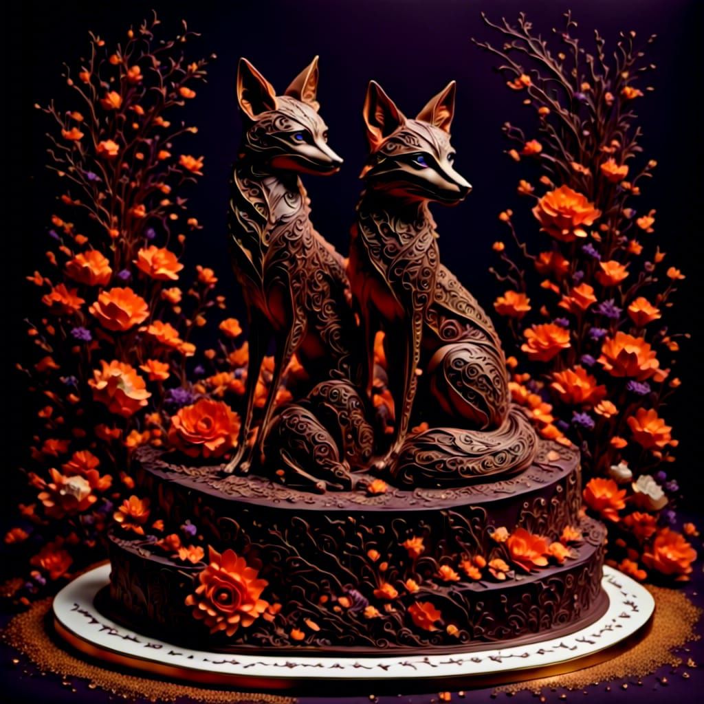 Stunning Origami Fox Cake Masterpiece