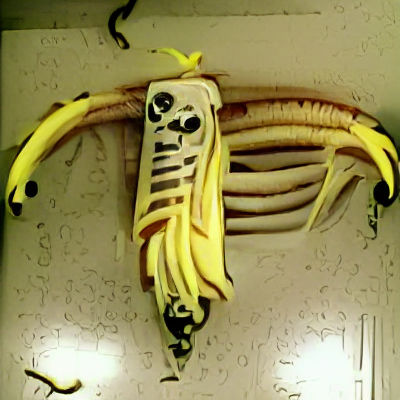Banana Skeleton: A Surreal Anatomical Study