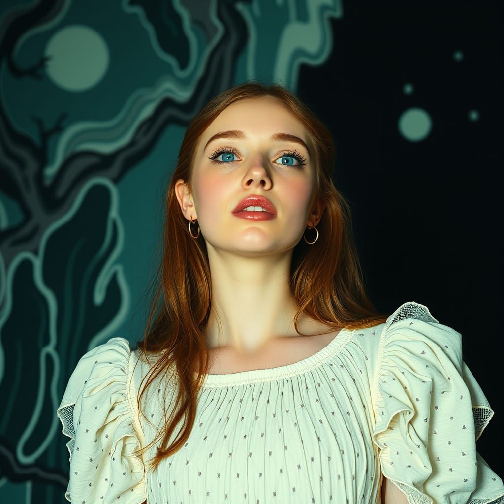 Surreal Girl in Unnatural World