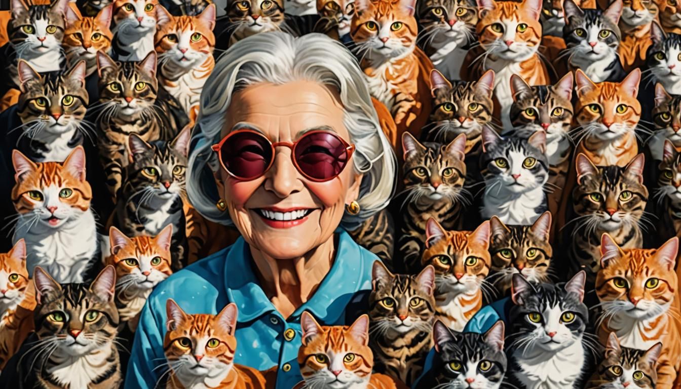 Happiness Is A Lot Of Cats