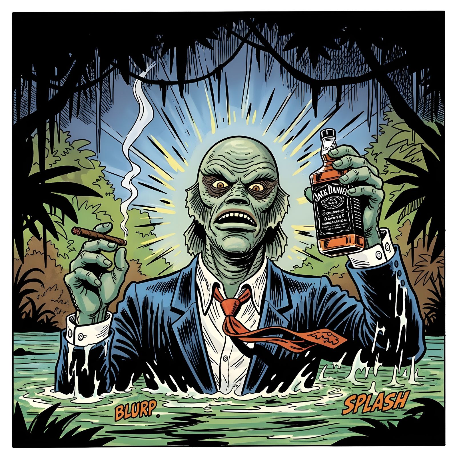 Creature From Black Lagoon: Comic Book Style