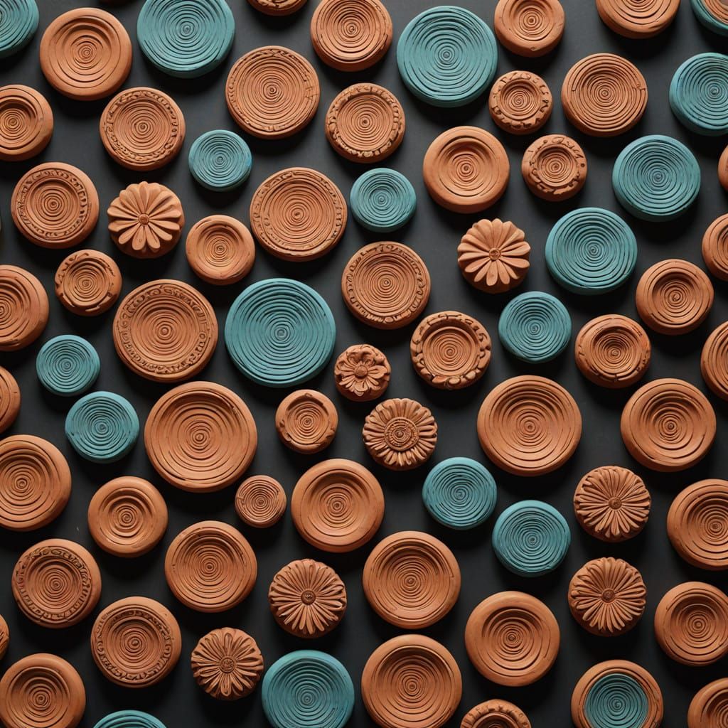 Ancient Pottery and Sculpture in Earthenware Style