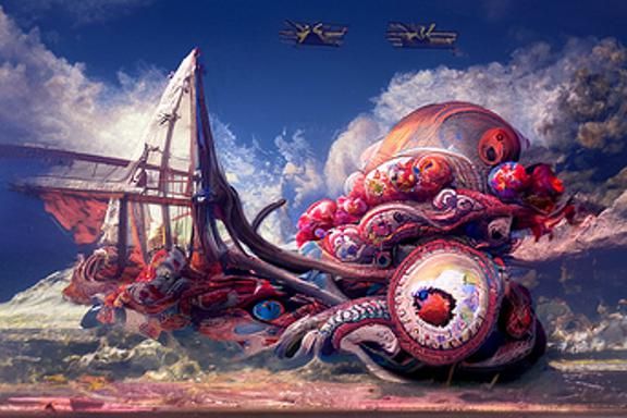 Surreal Deep Sea Creatures: Psychedelic Concept Art