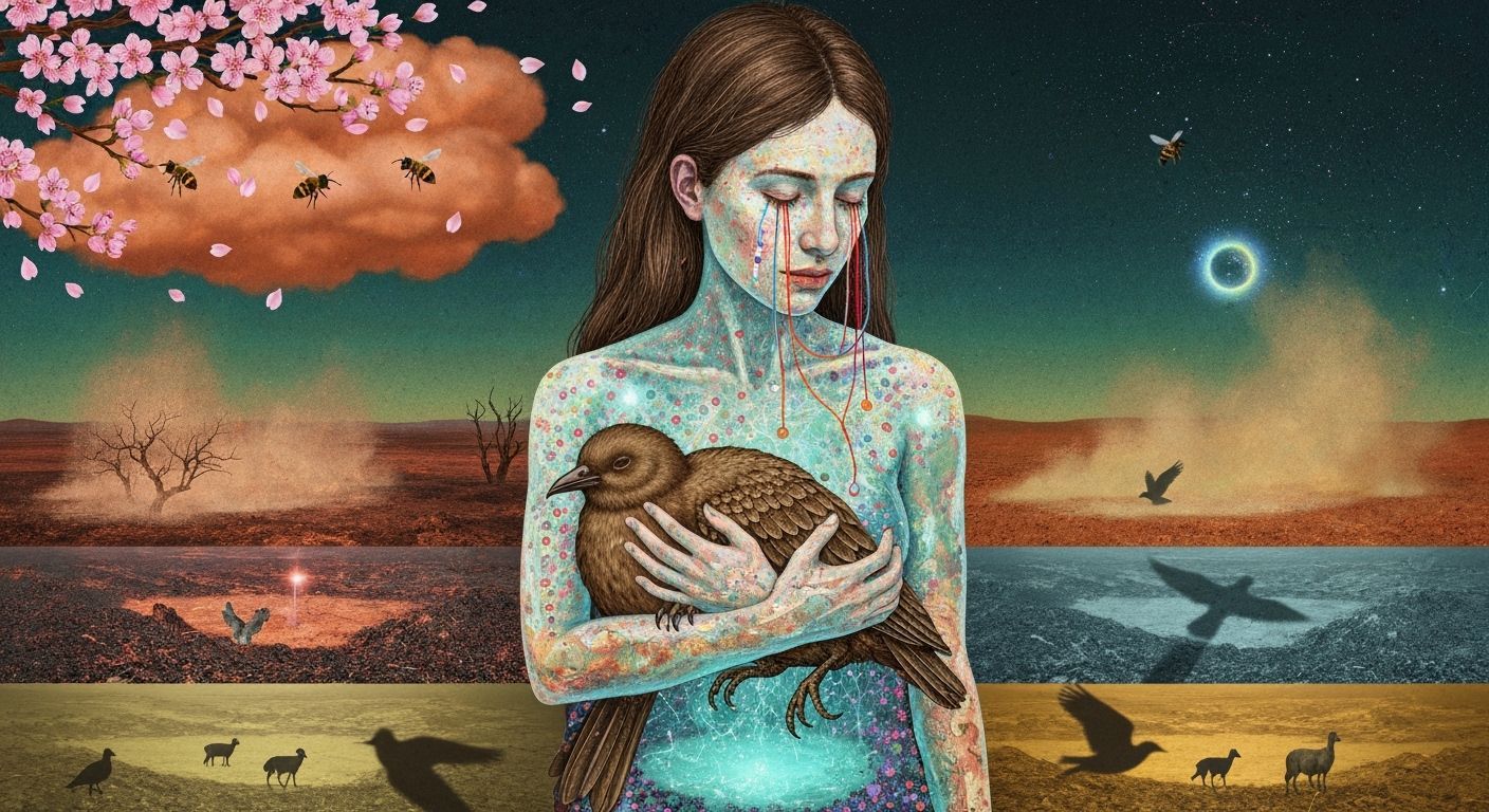 Shaman's Mystical Journey: Bio Art Collage of Trance and Tra...