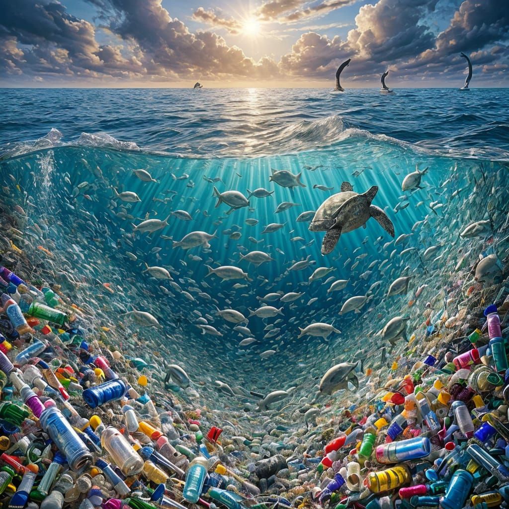 Hyper-Realistic Ocean Plastic Pollution: A Call for Conserva...