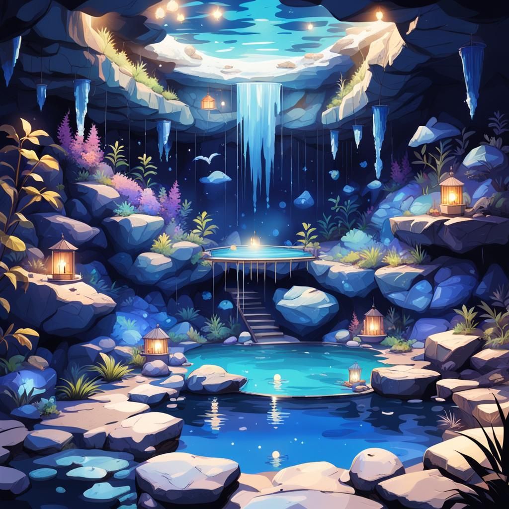 cave pool room