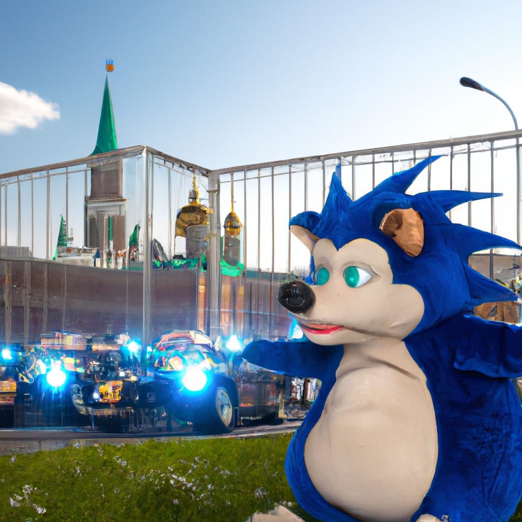 Sonic the Hedgehog Arrested at the Kremlin