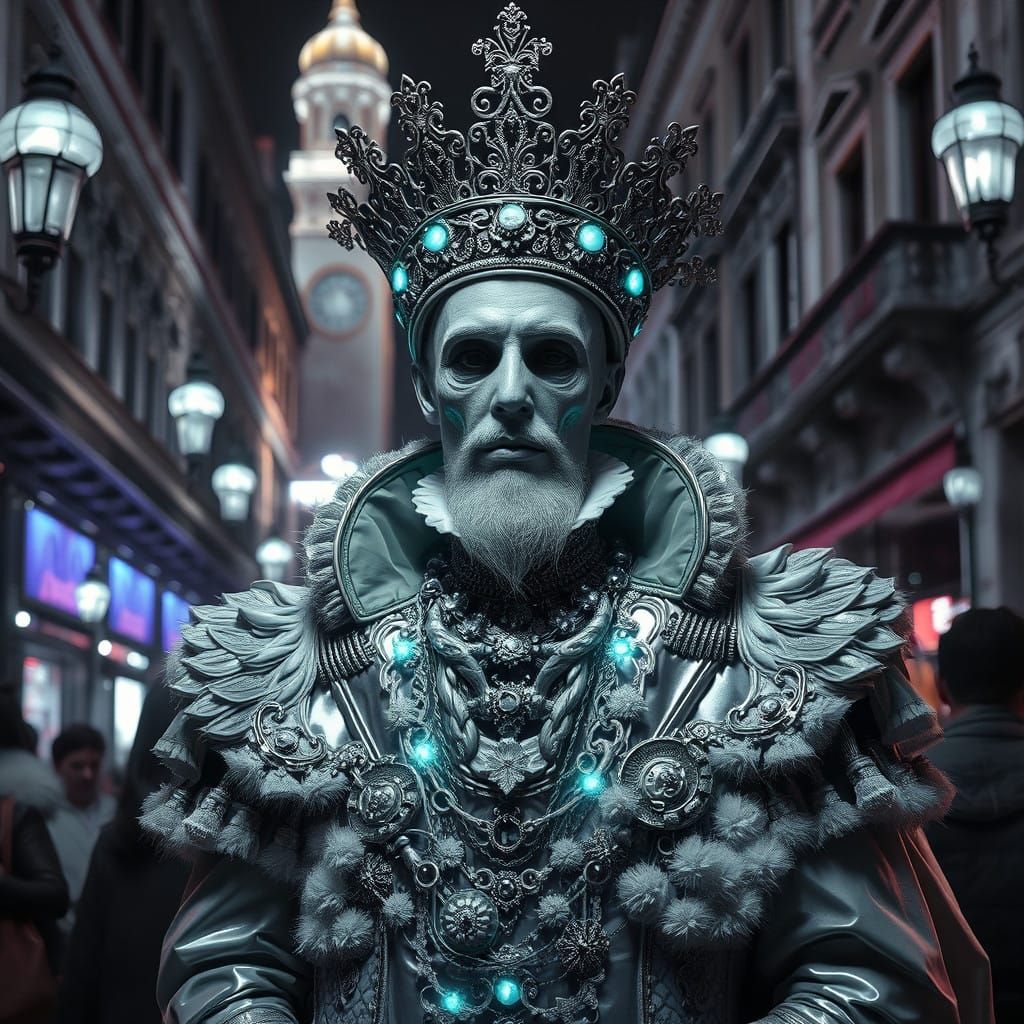 A Renaissance Ghost in Cyberpunk Venice