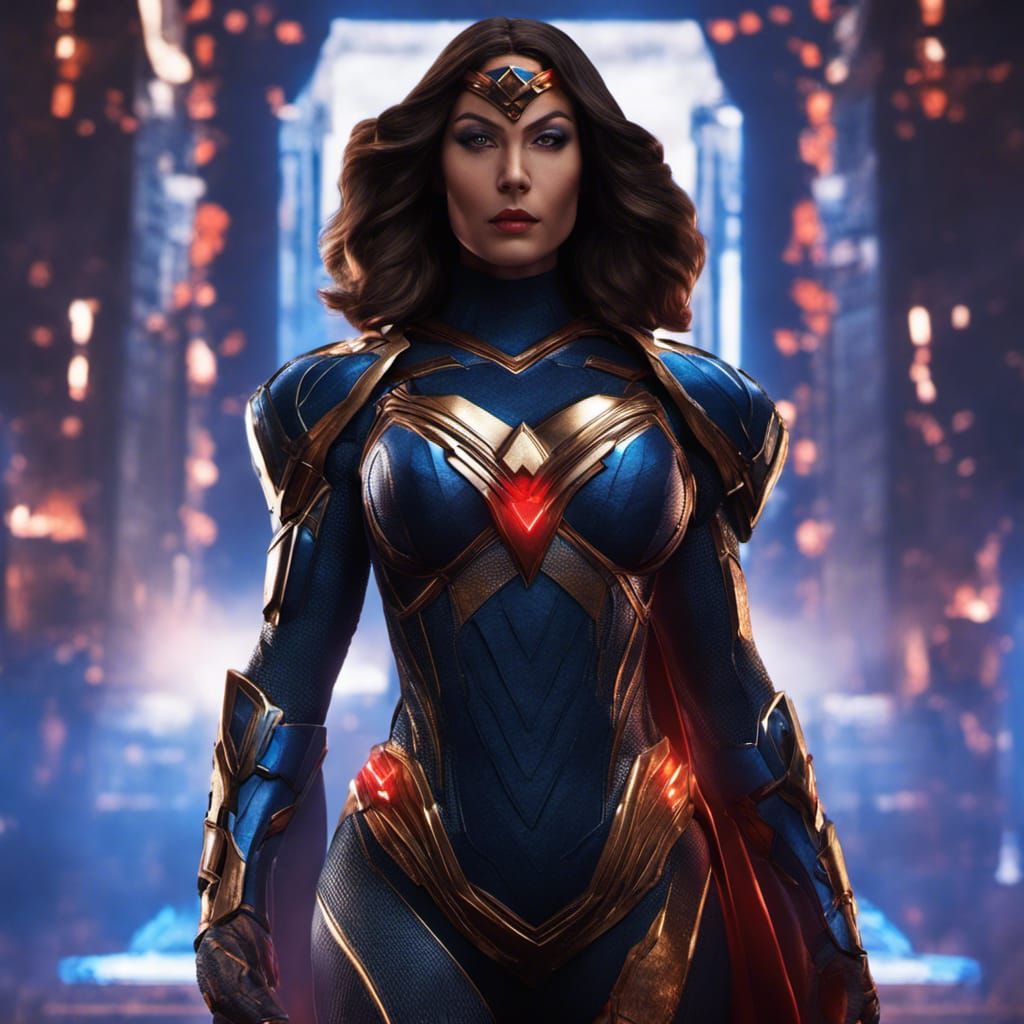 Darkseid as a Woman: Detailed Matte Painting