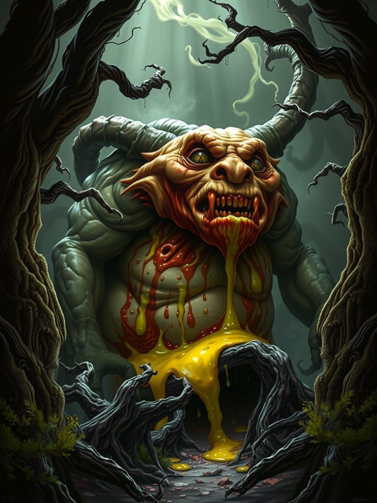 Slime forest creature