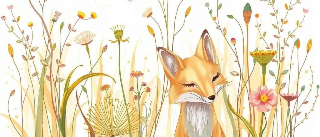 Foxy Floral Print #1