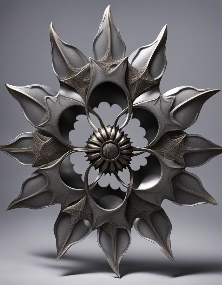Steel Sunflower Shuriken Blossom