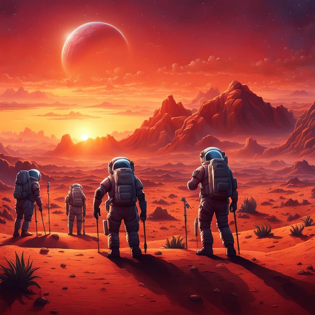 Astronauts Claim Exoplanet Under Double Sunset