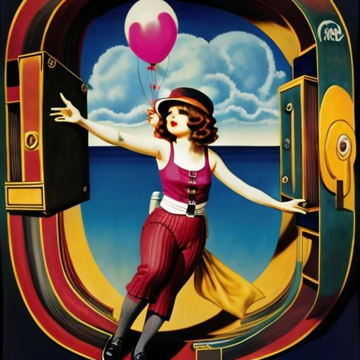 Clara Bow AI Generated Portrait