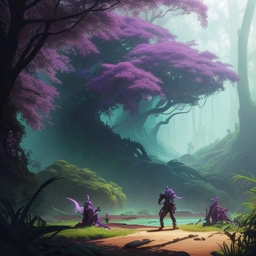 Monsters and Fairies Clash in Ethereal Jungle