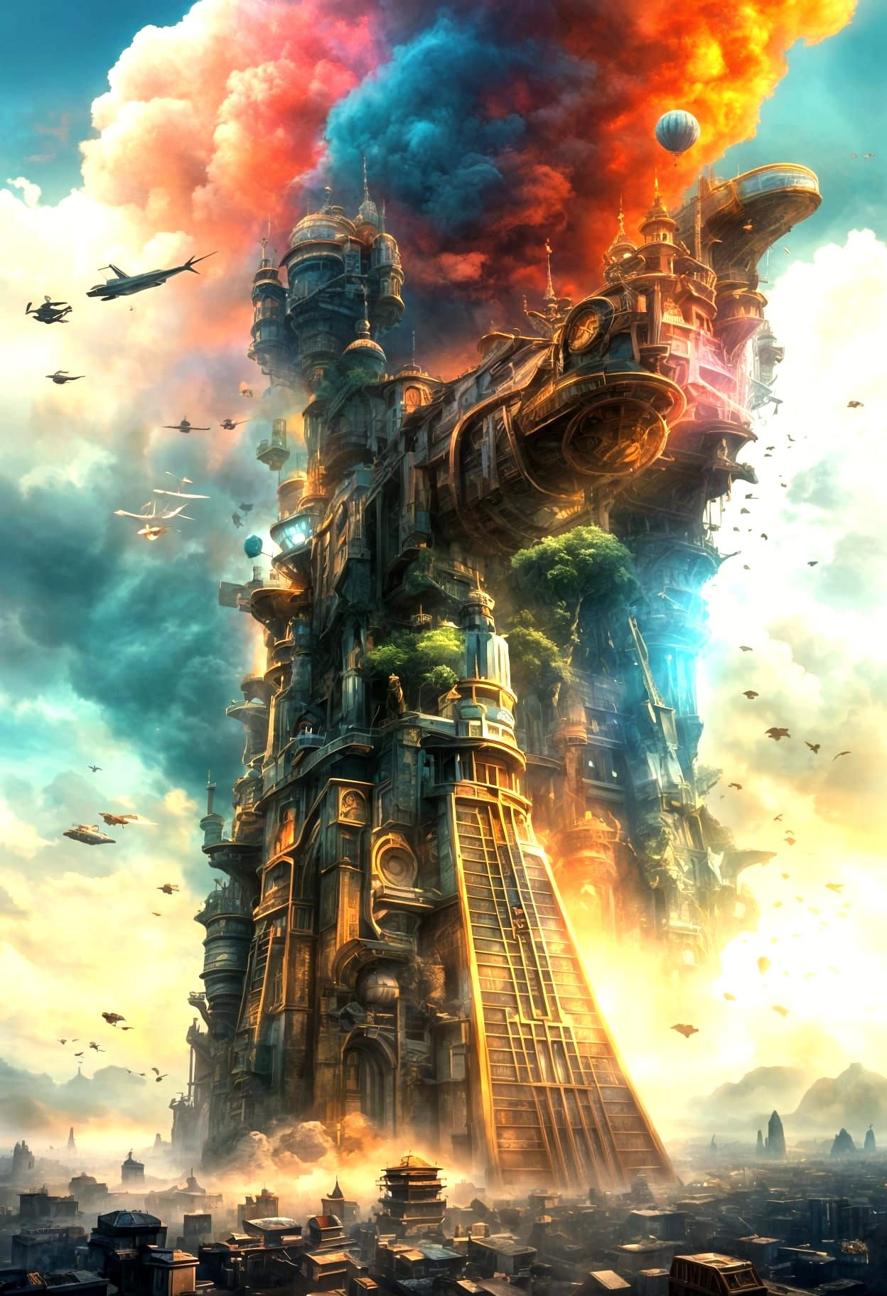 Colorful Epic Cinematic Digital Matte Painting