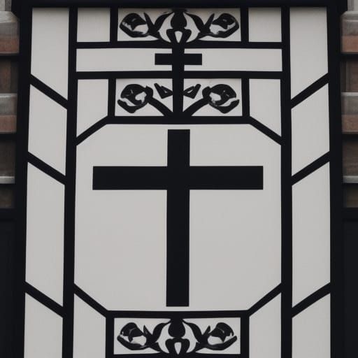 Skull and Crossbones in Black and White