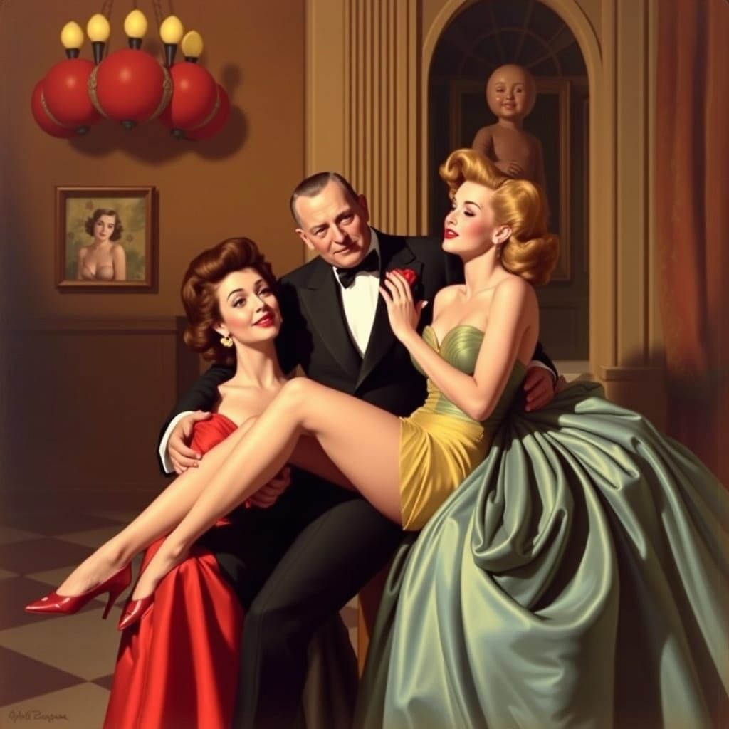 Pin-Up Art in Vibrant Color