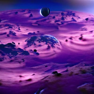 Purple Planet in a Purple Universe