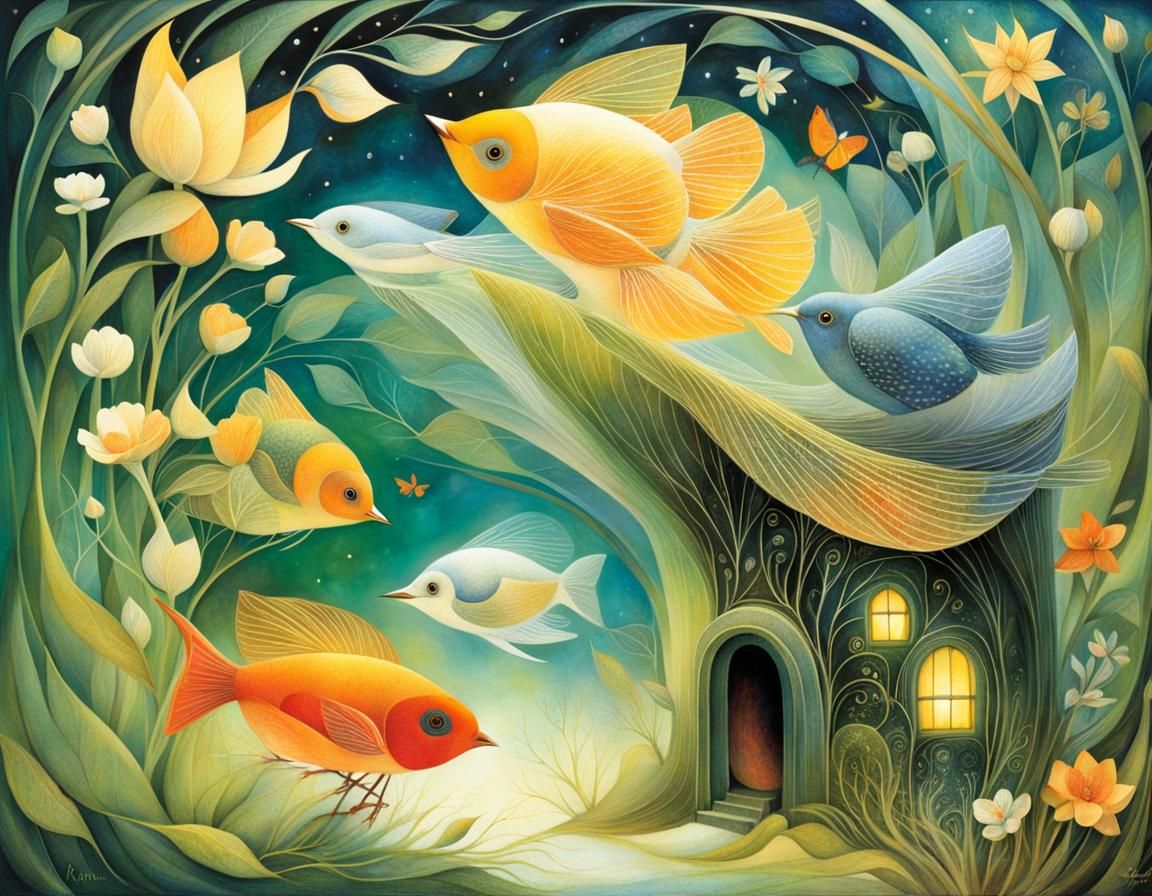 Intricate Home Inspired by Visionary Art