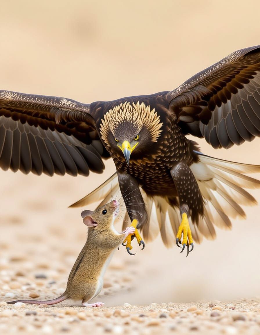 Mouse versus Eagle: An Epic Battle