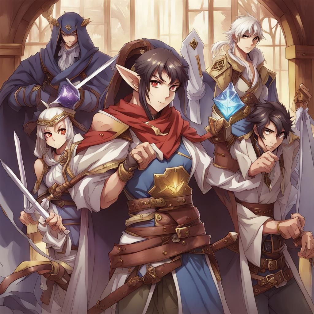 Anime Character in Japanese Manga Style