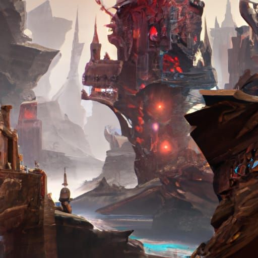 Fantastical Matte Painting with Deep Colors