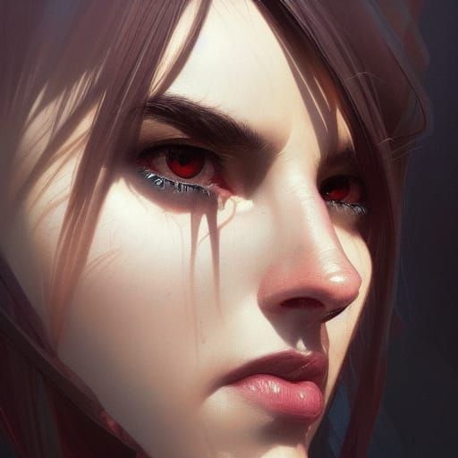 Detailed Portrait with Dynamic Lighting in 8k