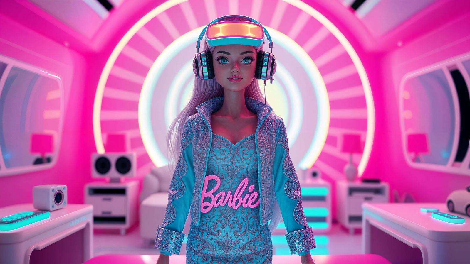 Futuristic Toy - Vapourwave Barbie