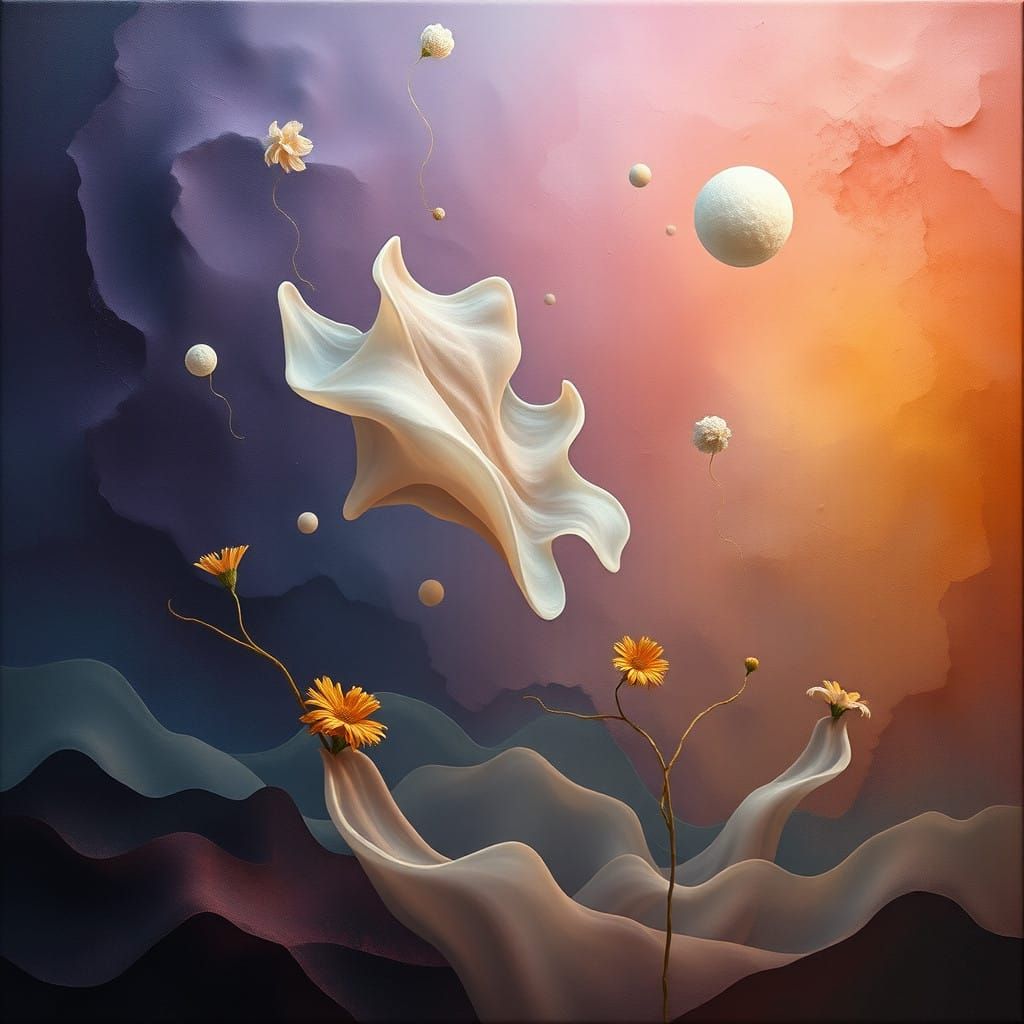 Surreal Dreamscapes in Vibrant, Ethereal Hues