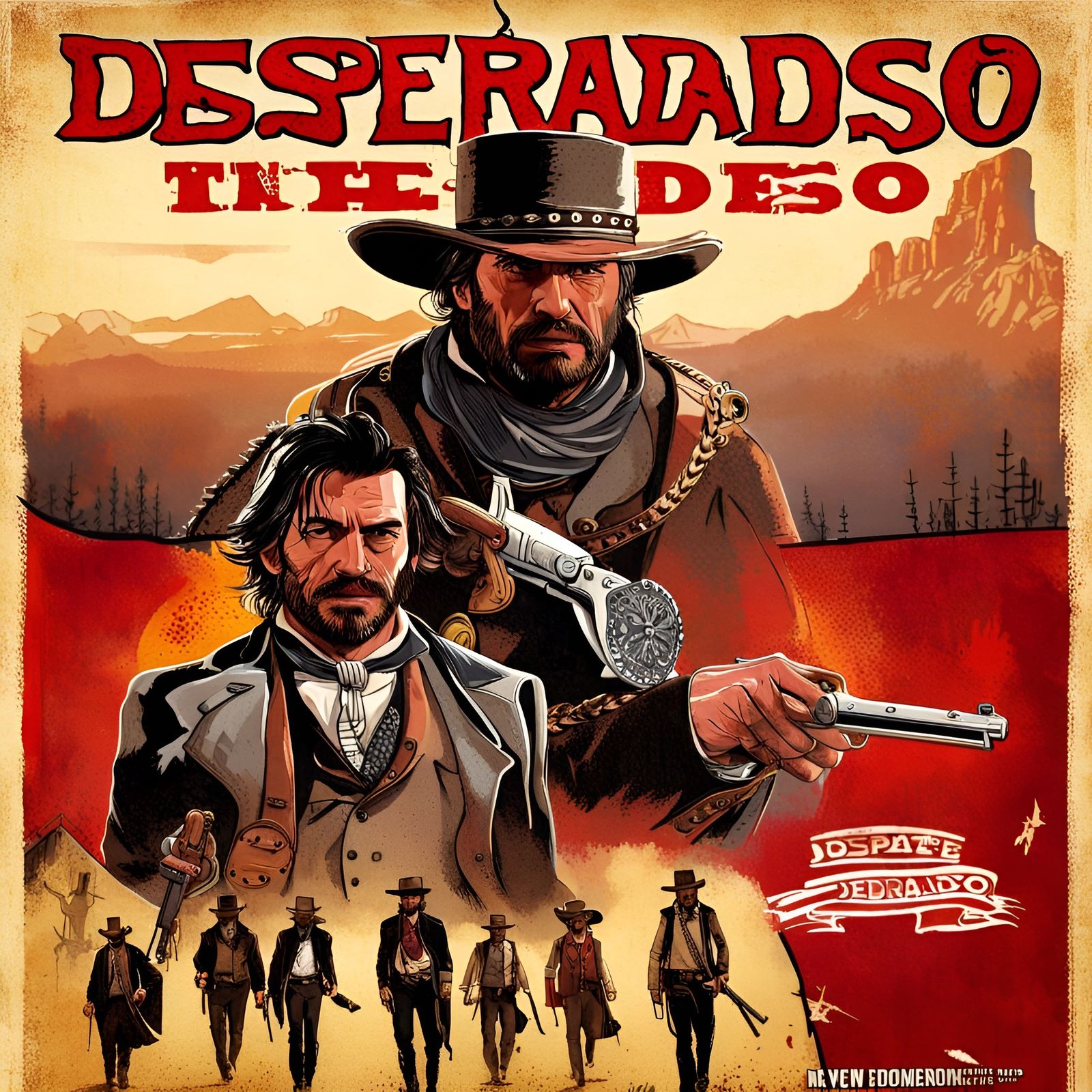 Desperate Action Adventure Game Poster