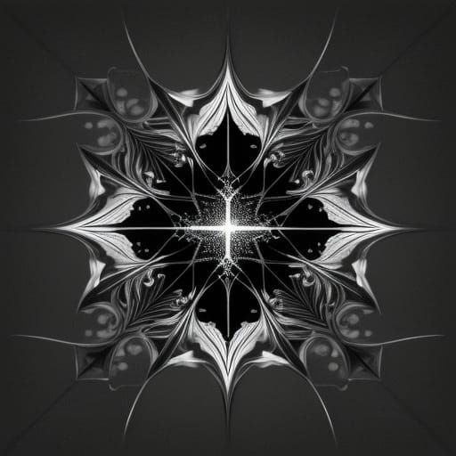 Mirrored Infinity in Hyper-Realistic Silver and Red