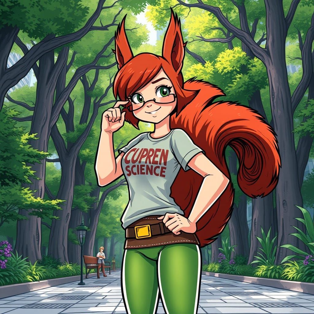 Squirrel Girl Triumphs in Urban Oasis