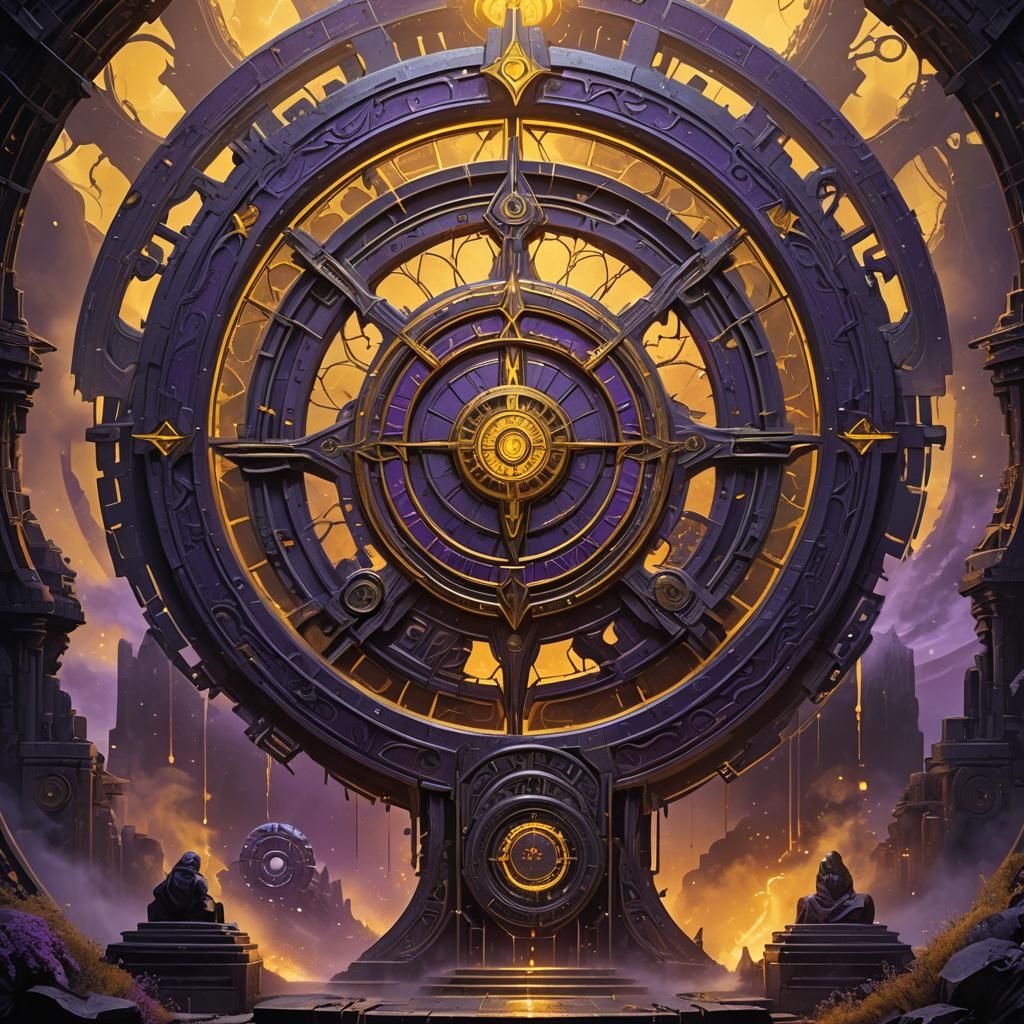 Mystical Stargate in Dark Fantasy Concept Art