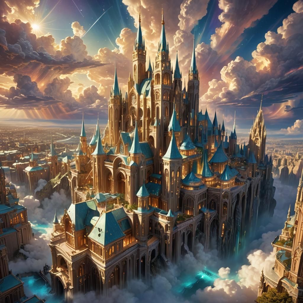 Heavenly Metropolis in Biblical Fantasy Architecture