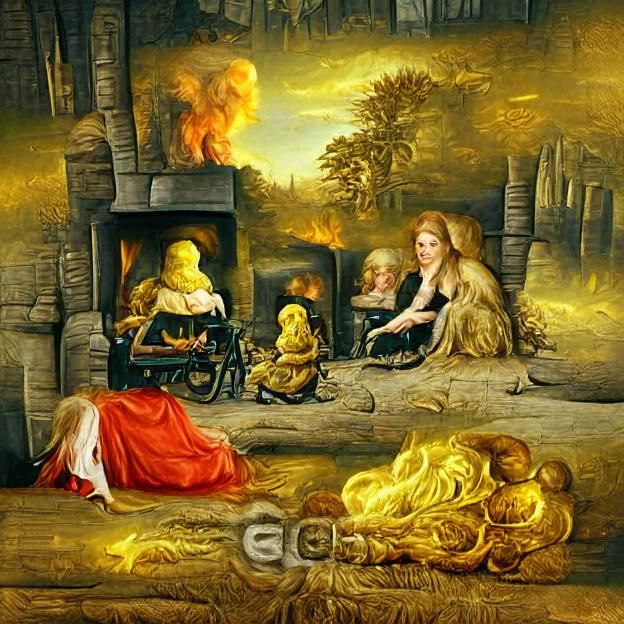 Troll Family in Enchanted Forest