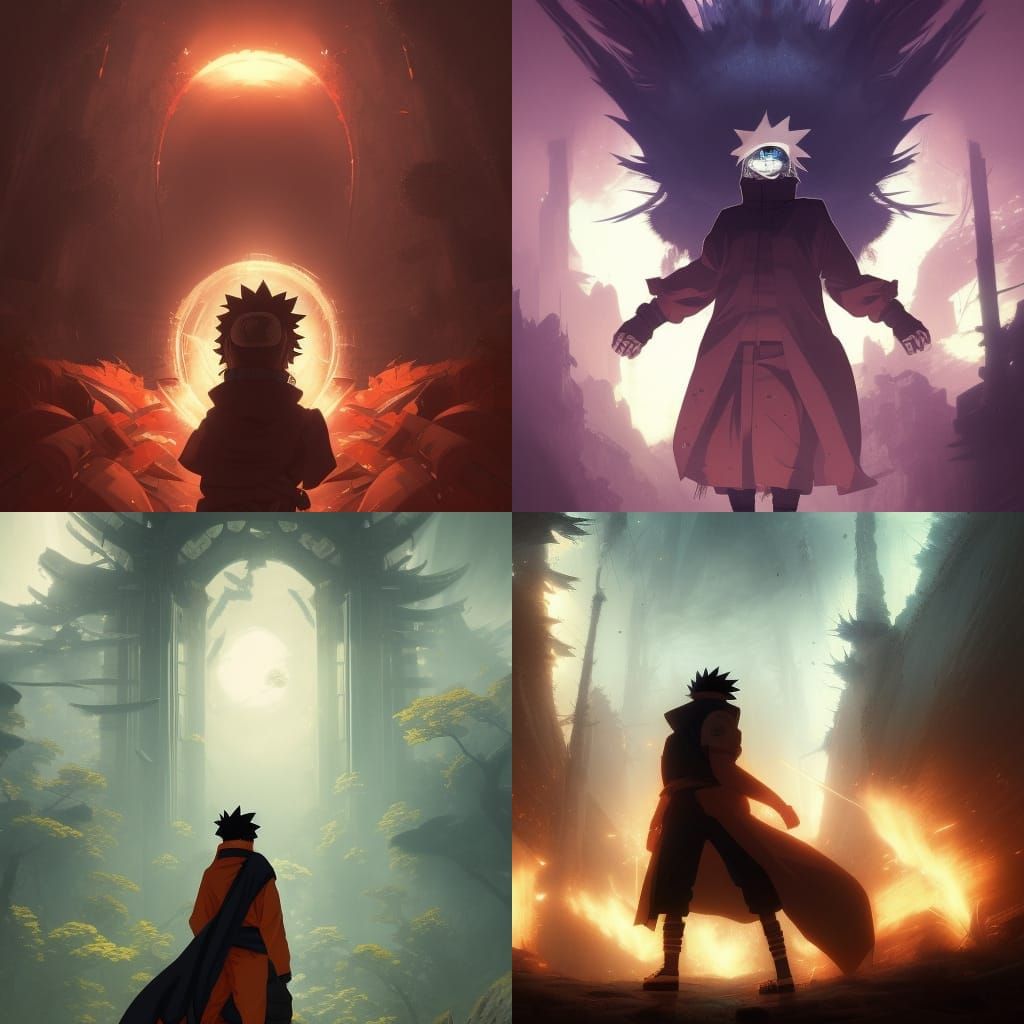 Naruto Dark Fantasy Concept Art in 8k Resolution