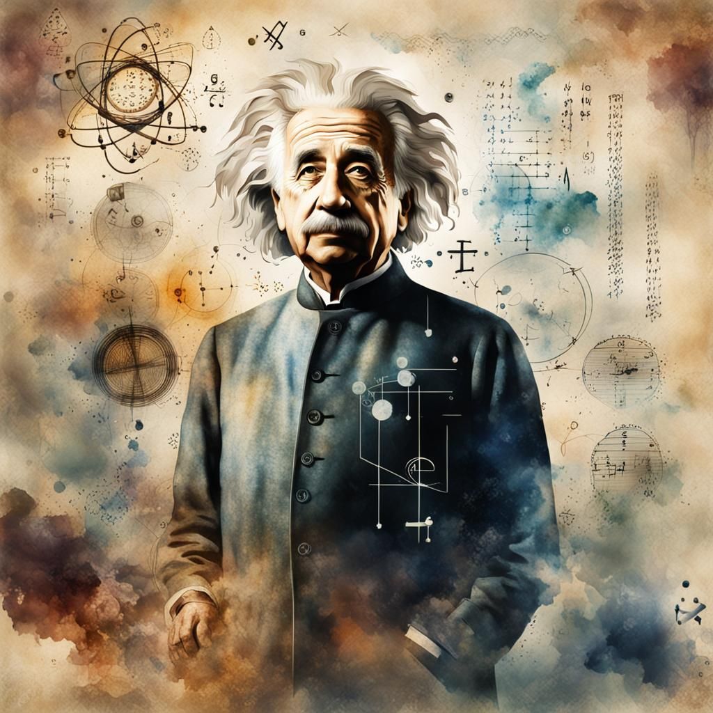 portrait of Albert einstein