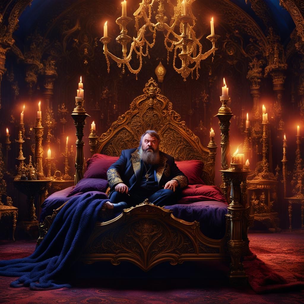 Brian Blessed Awakes in Ornate Mystical Chamber
