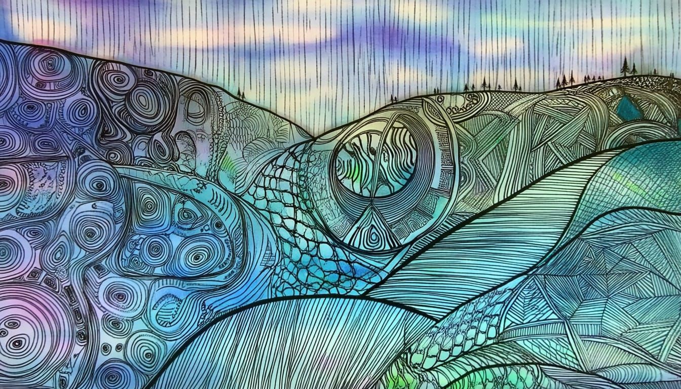 /mixed media / surreal in the style of famous surrealists/In...