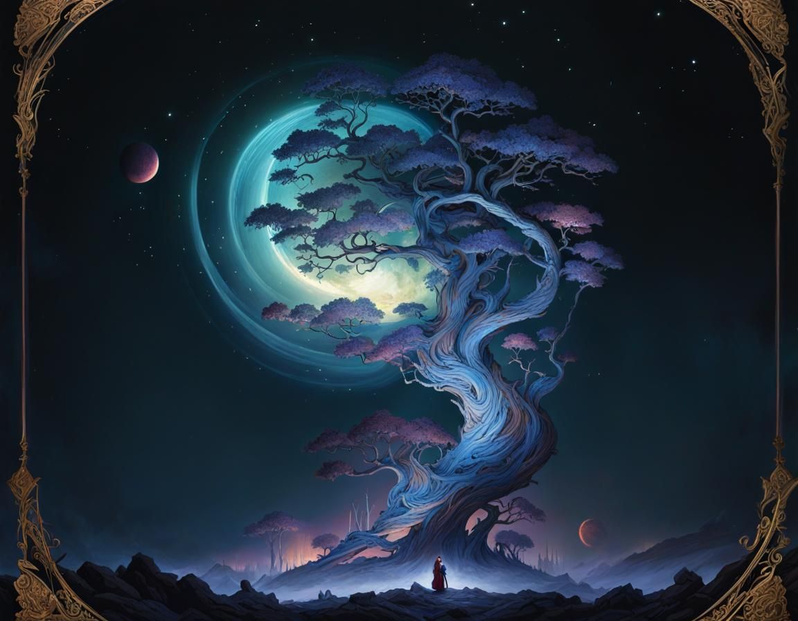 Fantastic epic magic tree