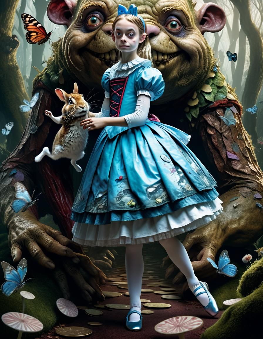 Mr. Bean as Dark Alice Ballerina Portrait