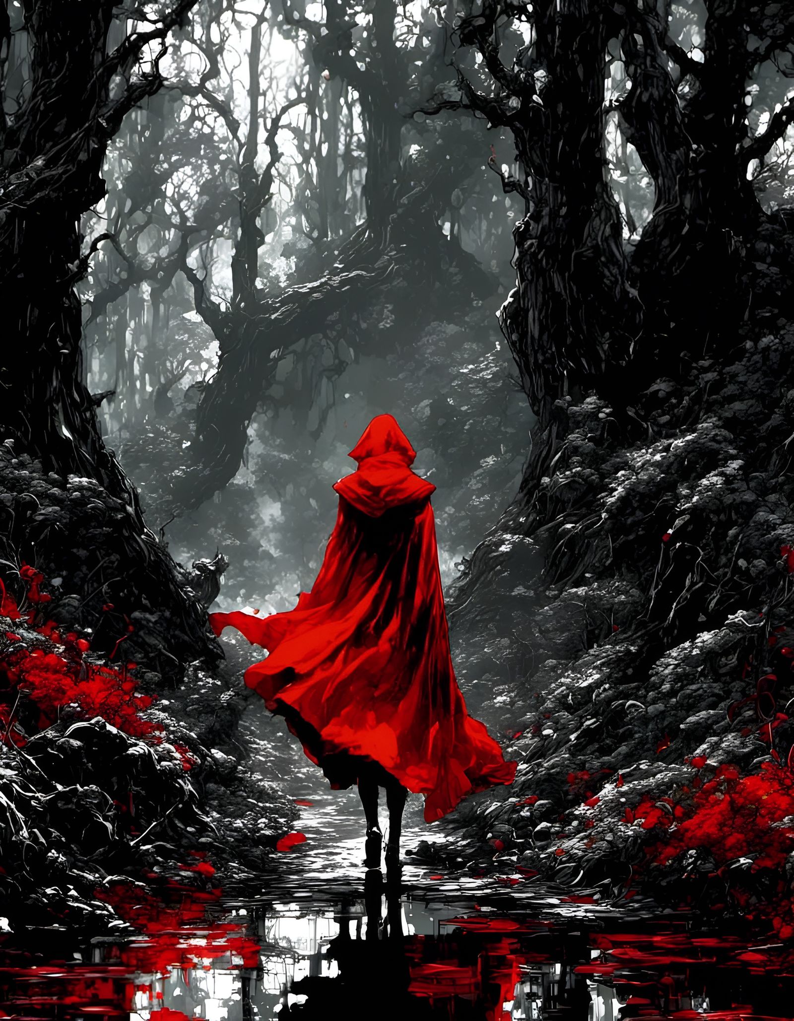 Little Red Riding Hood in Neo-Noir Style